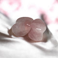 Tear Drop Rose Quarts Double Flared Plug