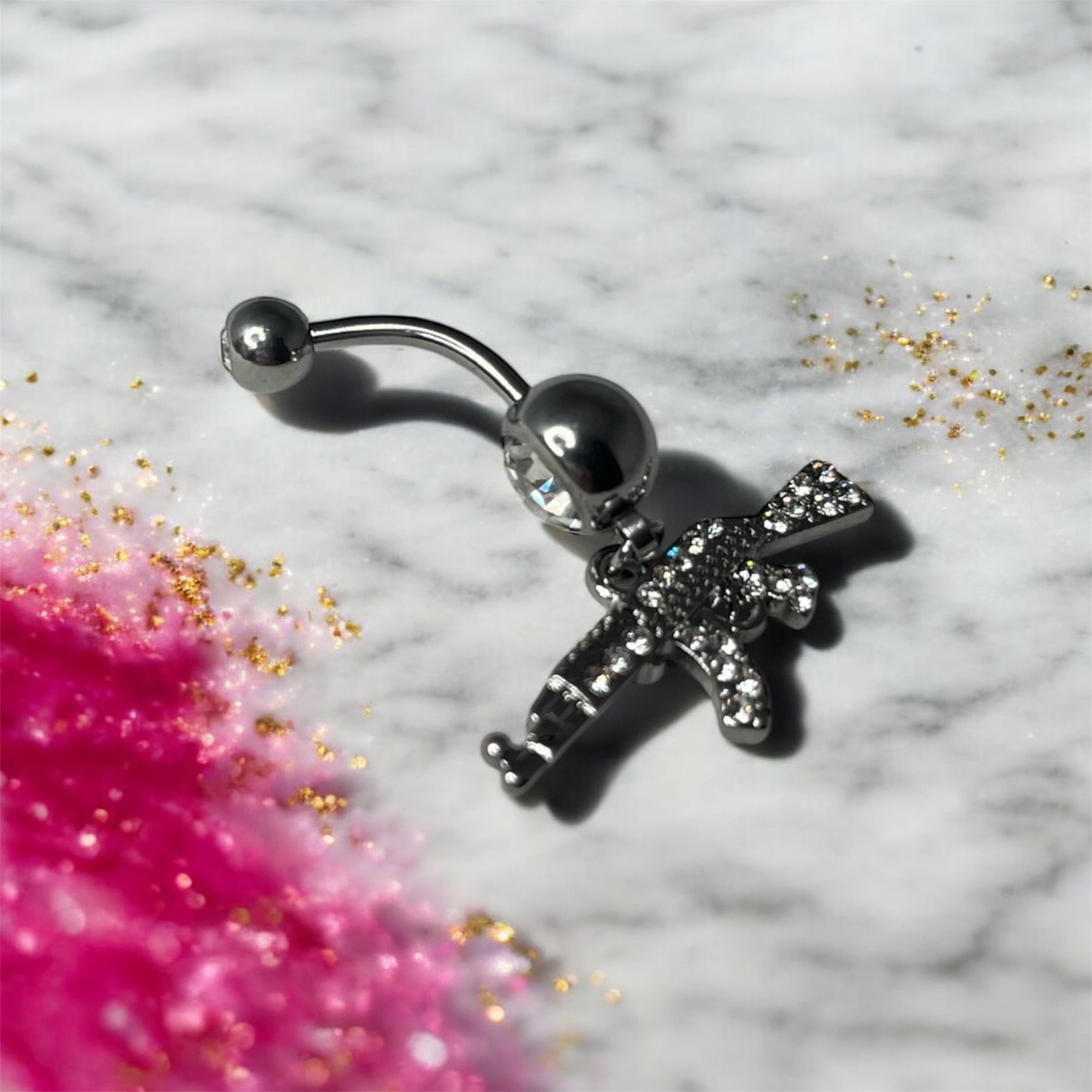 AK47 Belly button ring