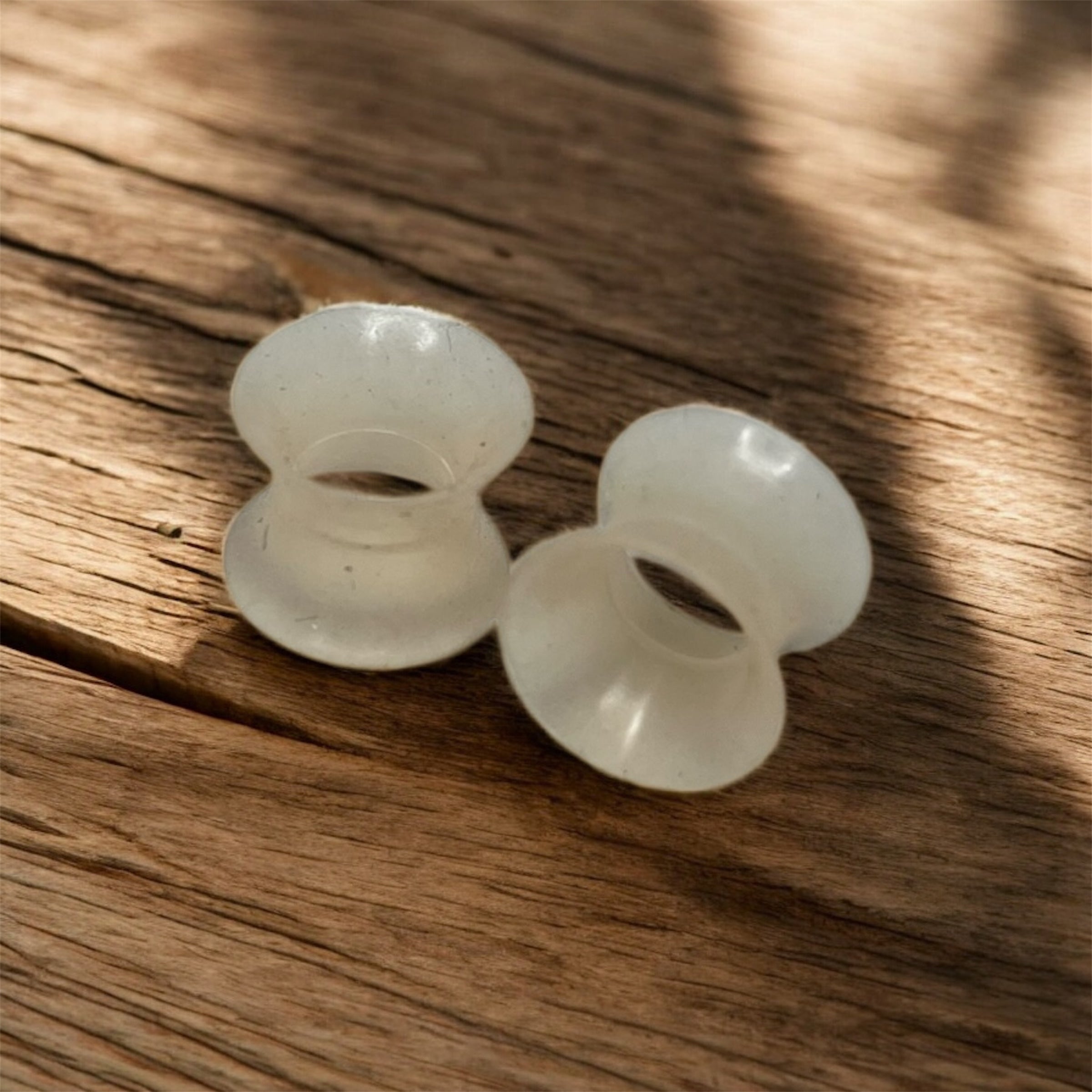 Ultra Thin Silicone Ear Skin Flesh Tone Tunnel Plug