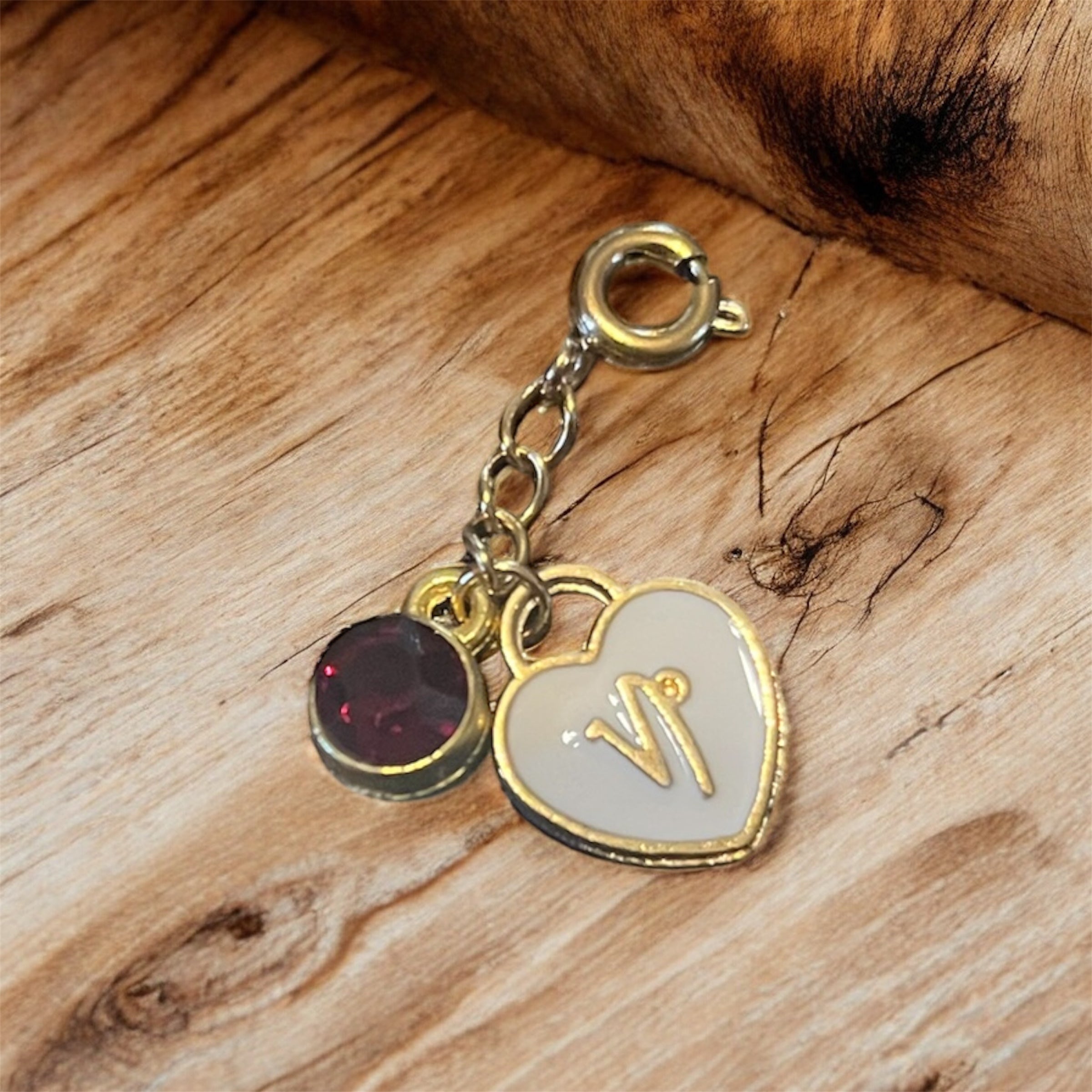 Birthstone and Astrological Sign key chain