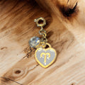 Birthstone and Astrological Sign key chain