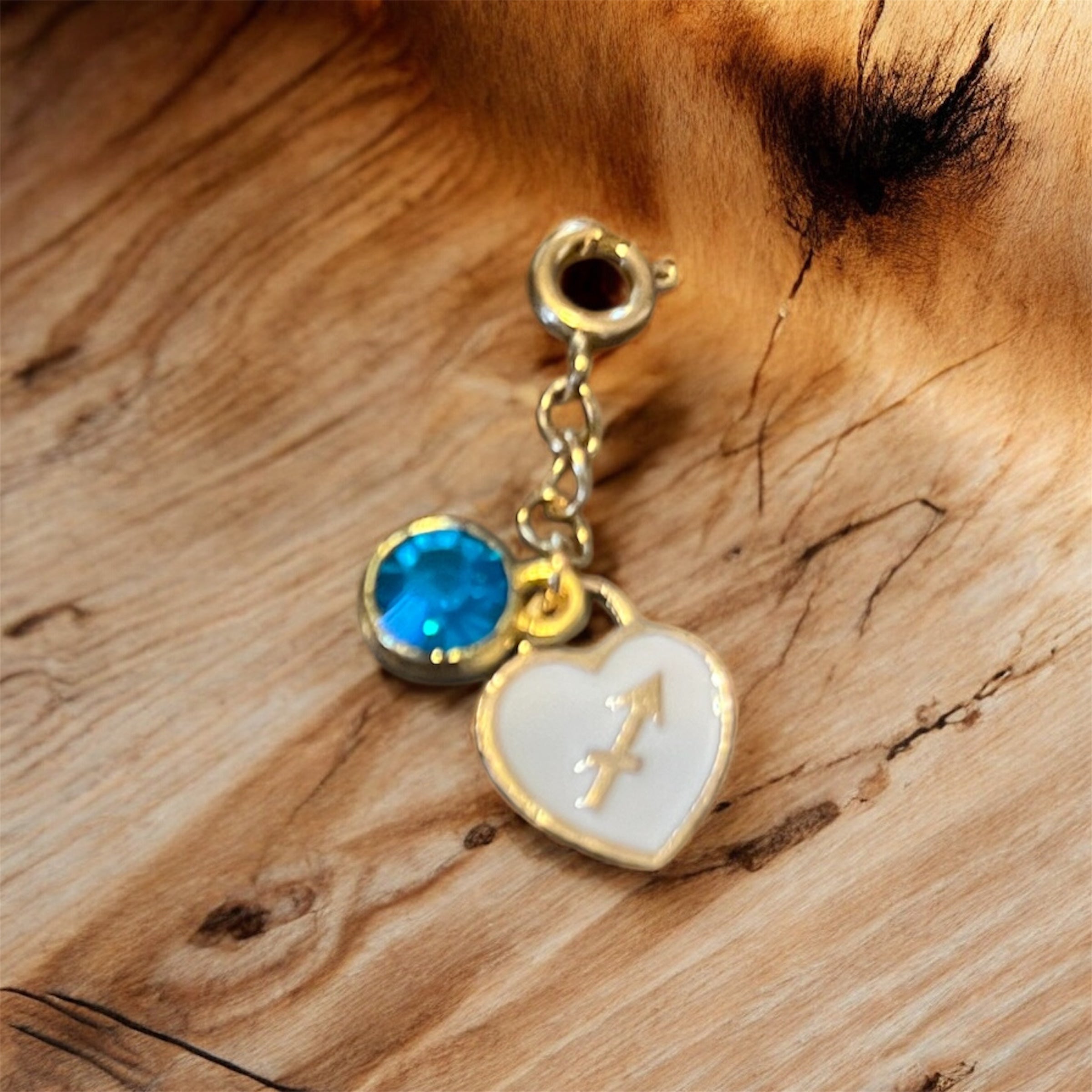 Birthstone and Astrological Sign key chain