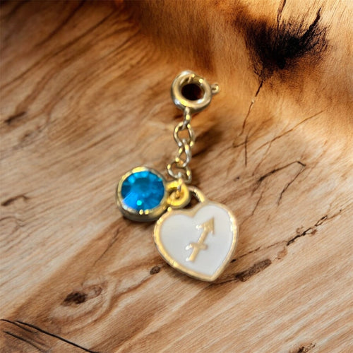 Birthstone and Astrological Sign key chain